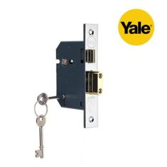 Yale® 5 Lever Brass Sashlock - For External Wooden Doors