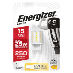 Energizer 2W Filament LED G9 Capsule Light Bulb