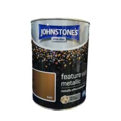 Johnstones Feature Wall Metallic Paint - Gold 1.25L