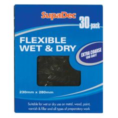 SupaDec Flexible Wet & Dry Paper Fine 400 Grade - Pack 30