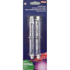 Lyvia 2 x 400W Halogen R7s 118mm Linear Lightbulbs