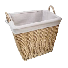 Blacksod Square Wicker Basket 45Cm - Natural 