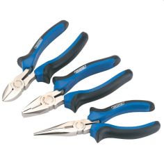 Draper 3pc Soft Grip Pliers Set