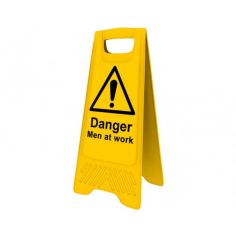 Heavy Duty Danger Men At Work A-Board