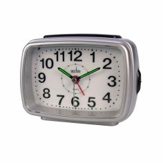 Acctim Silver /white Retro 2 Alarm Clock