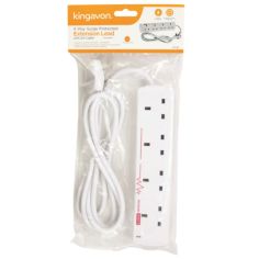 4 Way Surge Protected Extension Lead With 2M Cable