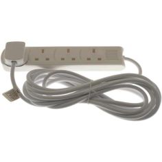 4 Way Extension Socket Lead - 5m cable length