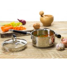 Steelex Touch Sauce Pan with Glass Lid 20cm