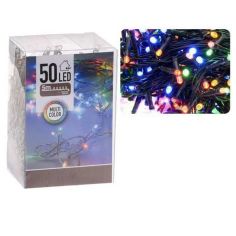 Multi Coloured 50 LED Christmas Lights