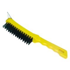 Hilka 5 Row Wire Brush with Scraper