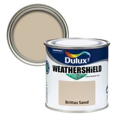 Dulux Weathershield Smooth Masonry Brittas Sand 250ml

