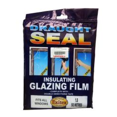 Exitex Draught Seal Insulating Glazing Film - 1.8m2 