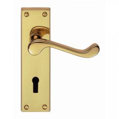 Victorian Brass Lever Lock Handle
