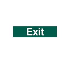 Exit (text only) - PVC sign (200mm x 50mm)
