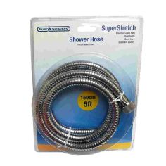 EuroShowers Super Stretch Stainless Steel Shower Hose - 150cm
