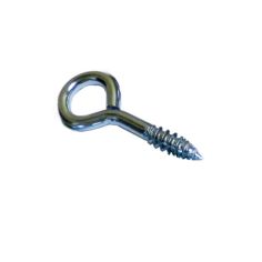 Zinc Plated Screw Eye Hook - 65mm x 14mm