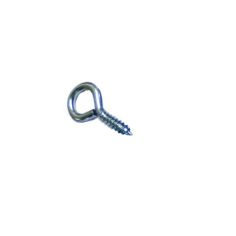 Zinc Plated Screw Eye Hook - 35mm x 8mm