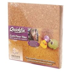 Quickfix Cork Floor Tile - Ready Sealed and Self Adhesive