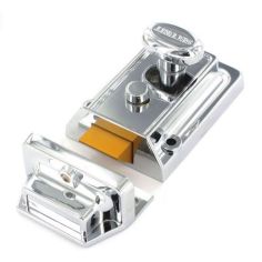 Securit Polished Chrome Night Latch (3 Keys) Standard