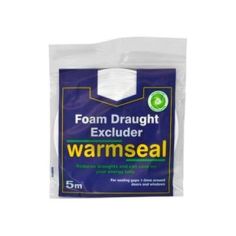Warmseal Extra Wide Foam Draught Excluder - White 5m