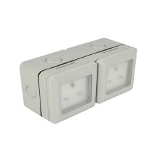 Dencon Outdoor IP54 2 Gang Socket