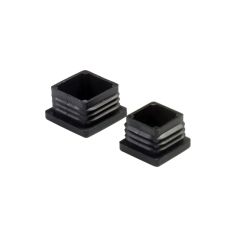 Amig Square Black Plastic Leg Tip / Ferrule - 16mm