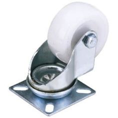 Draper 100mm Diameter Swivel Plate Fixing Nylon Wheel Castor