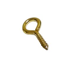 EB Brassed Steel Screw Eye Hook - 55mm x 12mm