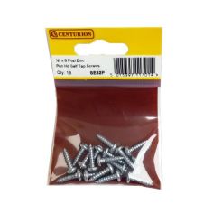 Centurion Pan Head Self Tapping Screws - 1/2" x 6mm - Pack Of 18