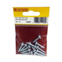 Centurion ZP Pan Head Self Tapping Screws - 3/4" X 8mm - Pack Of 12