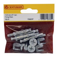 Centurion Zinc Plated 12.5mm Furniture Cam Fixings - Pack Of 6
