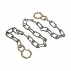 Chrome Plated Oval Link Clock Chain - With S Hooks 17"