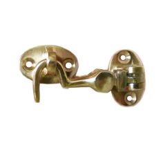 Centurion Polished Brass Silent Pattern Cabin Hook - 51mm