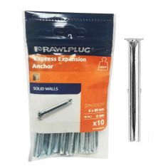 Rawlplug Express Expansion Anchor - 6 X 80mm - Pack Of 10