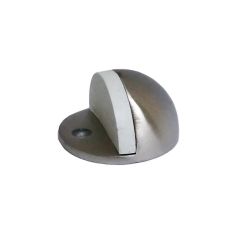 Amig Stainless Steel Zamac Door Stop With White Rubber - 45mm