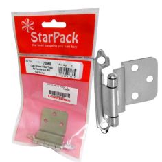 StarPack Self Closing Cabinet Hinge - Satin Nickel