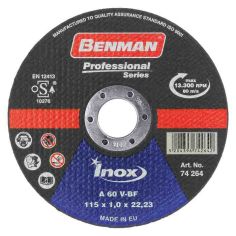 Benman Professional Series Inox Cutting Disc - 115 x 1mm