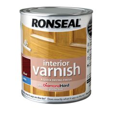 Ronseal Interior Varnish - Satin Teak 750ml