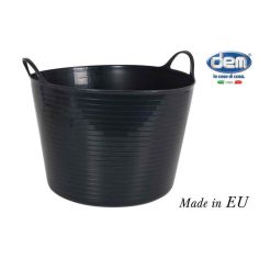 Black Plastic Flexi Tub - 42L