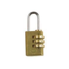 20mm Satin Polished Brass Combination Padlock