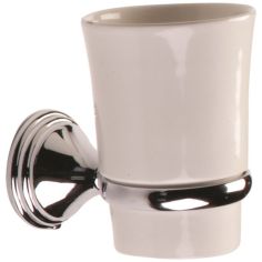 Tema Arno Tumbler Holder with Ceramic Tumbler Chrome