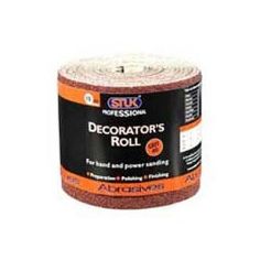 Stuk Red Paper 180 Grit Decorators Roll - 5m