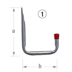 Single Wall Hook 145x114