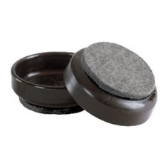 Felt Gard Castor Cups Brown 44mm x 4