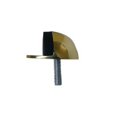 Polished Brass Plated Shield Door Stop