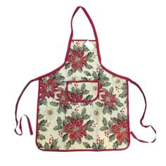 Holly Berry Gobelin Jacquard Christmas Apron