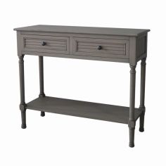 Savannah Grey Two Drawer Console Table