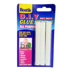 Bostik DIY All Purpose Hot Melt Glue Sticks - 11mm - 6 Sticks