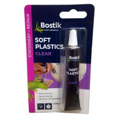 Bostik Clear Soft Plastics Adhesive Glue - 20ml