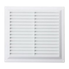 White Plastic Vent Louvre 9" x 9" 229mm x 229mm